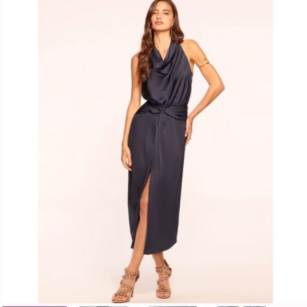 Ramy Brook Navy Midi Dress